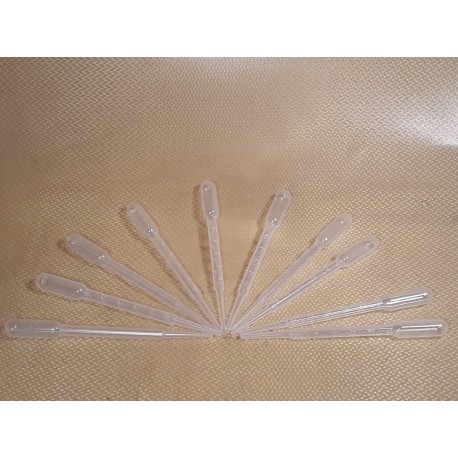 LOT DE 10 PIPETTES GRADUÃ‰ES