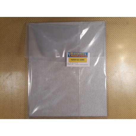 LOT DE 8 FEUILLES DE PAPIER DE VERRE Ã€ SEC 3M 618