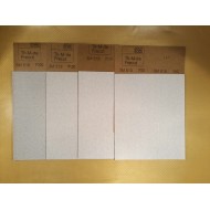LOT DE 8 FEUILLES DE PAPIER DE VERRE Ã€ SEC 3M 618