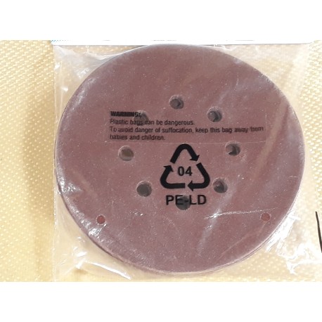 LOT DE 10 DISQUES ABRASIFS PERFORÃ‰S AUTO-AGRIPPANTS Ã˜ 150 MM GRAIN 120