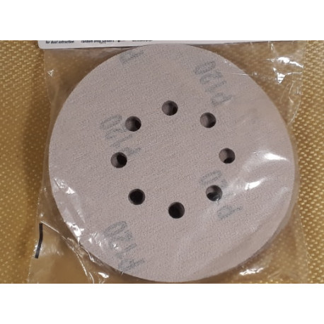 LOT DE 10 DISQUES ABRASIFS PERFORÃ‰S AUTO-AGRIPPANTS Ã˜ 150 MM GRAIN 120