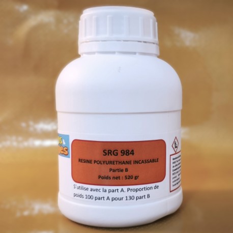 KIT RÉSINE POLYURÉTHANE RÉSISTANTE AUX CHOCS SRG984