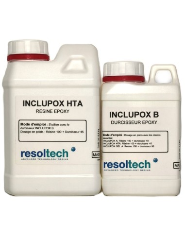 KIT RÉSINE ÉPOXY D'INCLUSION TRANSPARENTE H.T.