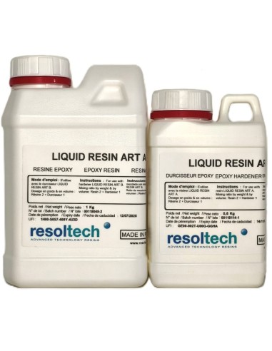 KIT RESINE EPOXY TRANSPARENTE RESIN ART