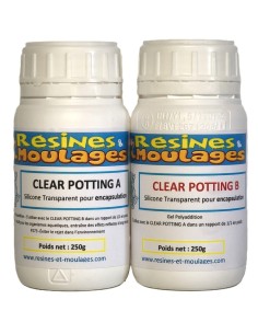 KIT SILICONE TRANSPARENT - RTV CLEAR POTTING