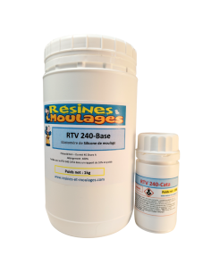 KIT SILICONE TRANSPARENT RTV 240