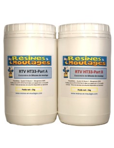 KIT SILICONE TRANSPARENT RTV HT33