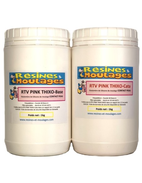 KIT SILICONE RTV PINKTHIXO