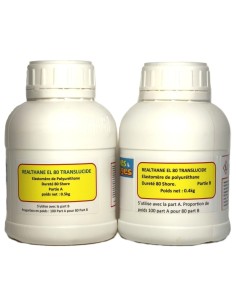 KIT ELASTOMERE PU 80 SHORE A TRANSLUCIDE