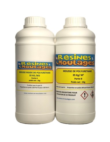 KIT MOUSSE POLYURETHANE RIGIDE 35 KG / M³