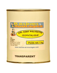 GEL COAT POLYESTER ISOPHTALIQUE QUALITÉ MARINE TRANSPARENT
