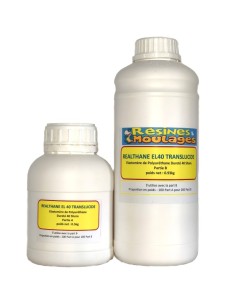 Kit Élastomère PU 40 Shore A Translucide - Résine Souple
