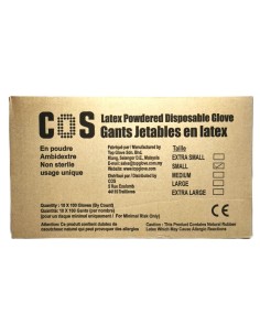 Carton de 10 Boîtes de Gants Latex - Protection Résine