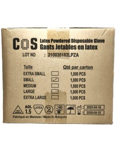 Carton de 10 Boîtes de Gants Latex - Protection Résine 2