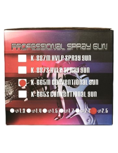 Pistolet Gravité Professionnel Buse 2,5 pour Gel-Coats