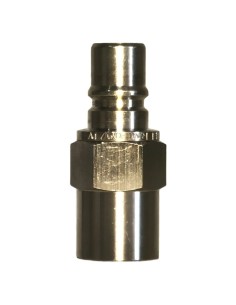 Embout Raccord Mâle Anti-Retour 1/4 Femelle Acier - Vide