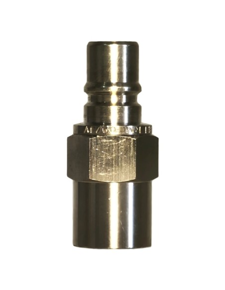 Embout Raccord Mâle Anti-Retour 1/4 Femelle Acier - Vide