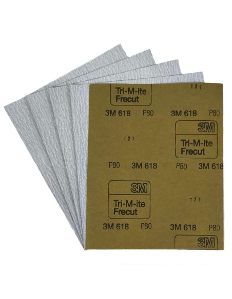 PAPIER DE VERRE SEC 3M 618 - GRAIN 80 (2)