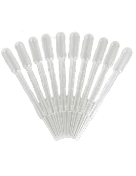 Pipettes Graduées 3 ml en Polyéthylène - Lot de 10
